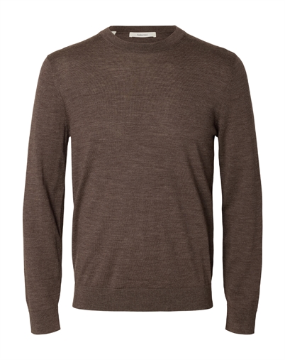 Selected - SLHTray Merino Crew Strik - Delicioso